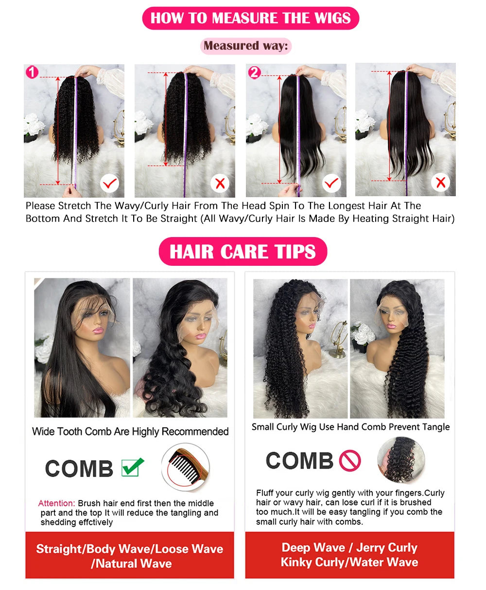 Reddish Brown Deep Wave HD Lace Frontal Human Hair Wig