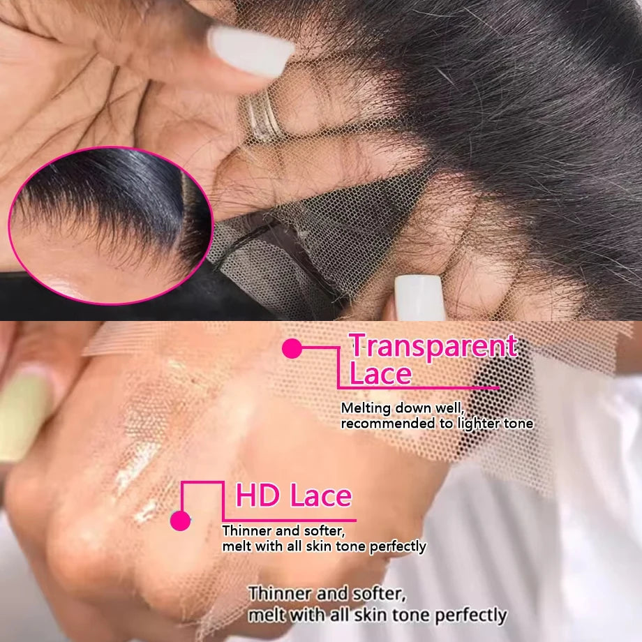 Luxury Body Wave HD Lace Front Wig – 100% Human Hair, Pre-Plucked 13x4 & 13x6 Options (Up to 40 Inch)