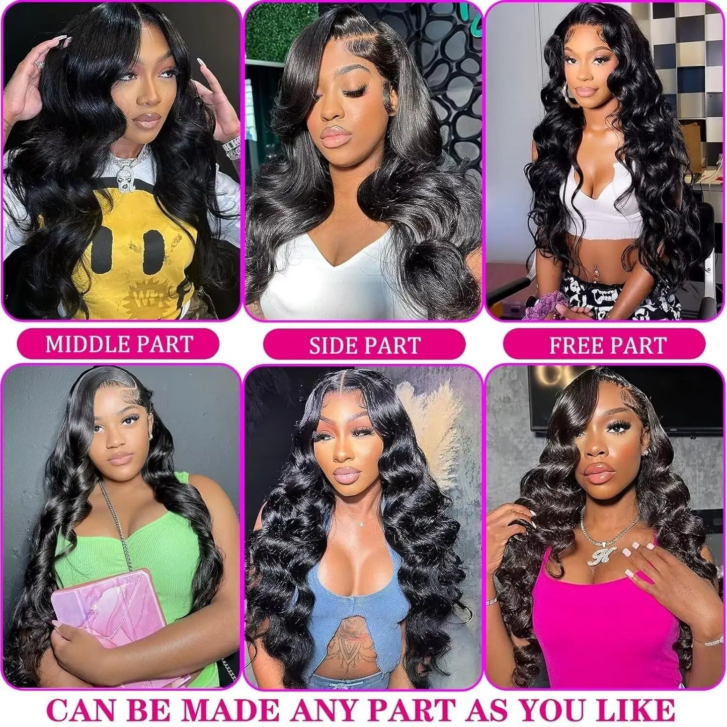 Luxury Body Wave HD Lace Front Wig – 100% Human Hair, Pre-Plucked 13x4 & 13x6 Options (Up to 40 Inch)