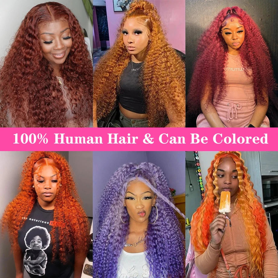 Honey Blonde Deep Wave HD Lace Front Human Hair Wig