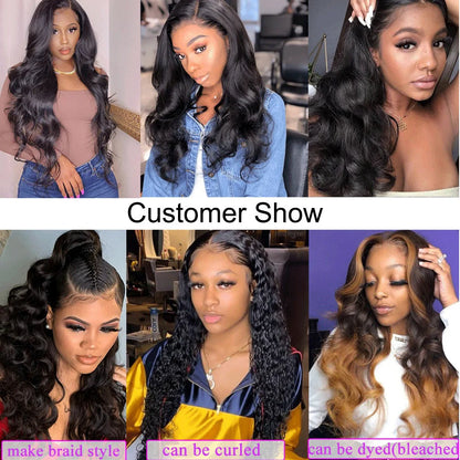 PerisModa Brazilian Body Wave Human Hair Bundles – 100% Virgin Hair Extensions | Natural Black (3/4 Bundle Deal, Up to 32 Inch)