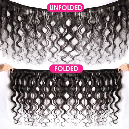 PerisModa Brazilian Body Wave Human Hair Bundles – 100% Virgin Hair Extensions | Natural Black (3/4 Bundle Deal, Up to 32 Inch)