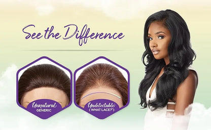 Latisha What Lace HD Lace Front Wig Long Natural Curly Style Heat Safe Synthetic Fiber