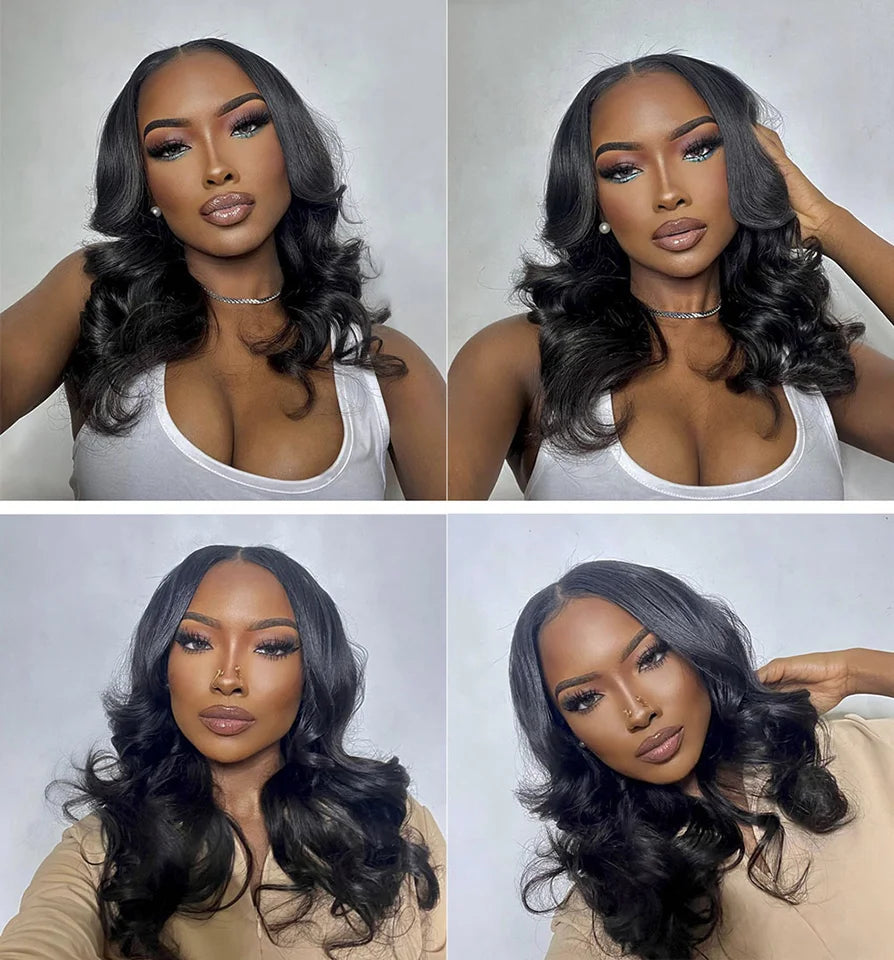 PerisModa Brazilian Body Wave Human Hair Bundles – 100% Virgin Hair Extensions | Natural Black (3/4 Bundle Deal, Up to 32 Inch)